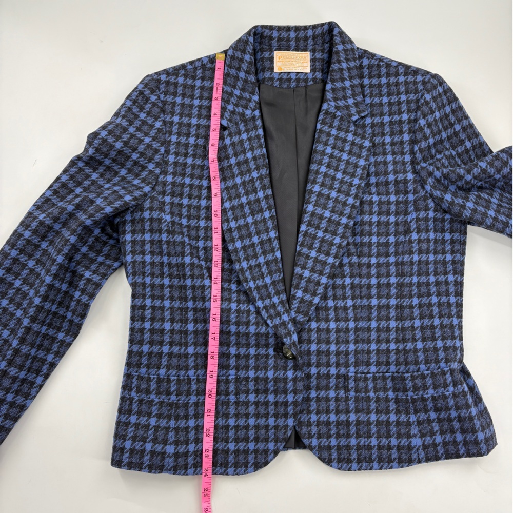 Pendleton Navy and Black Plaid Blazer - Picture 5 of 8